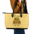 Sunflower Skull Leather Tote Bag I'm Blunt Because God Rolled Me That Way - Wonder Print Shop
