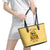 Sunflower Skull Leather Tote Bag I'm Blunt Because God Rolled Me That Way - Wonder Print Shop