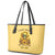 Sunflower Skull Leather Tote Bag I'm Blunt Because God Rolled Me That Way - Wonder Print Shop