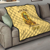 Sunflower Skull Quilt I'm Blunt Because God Rolled Me That Way - Wonder Print Shop
