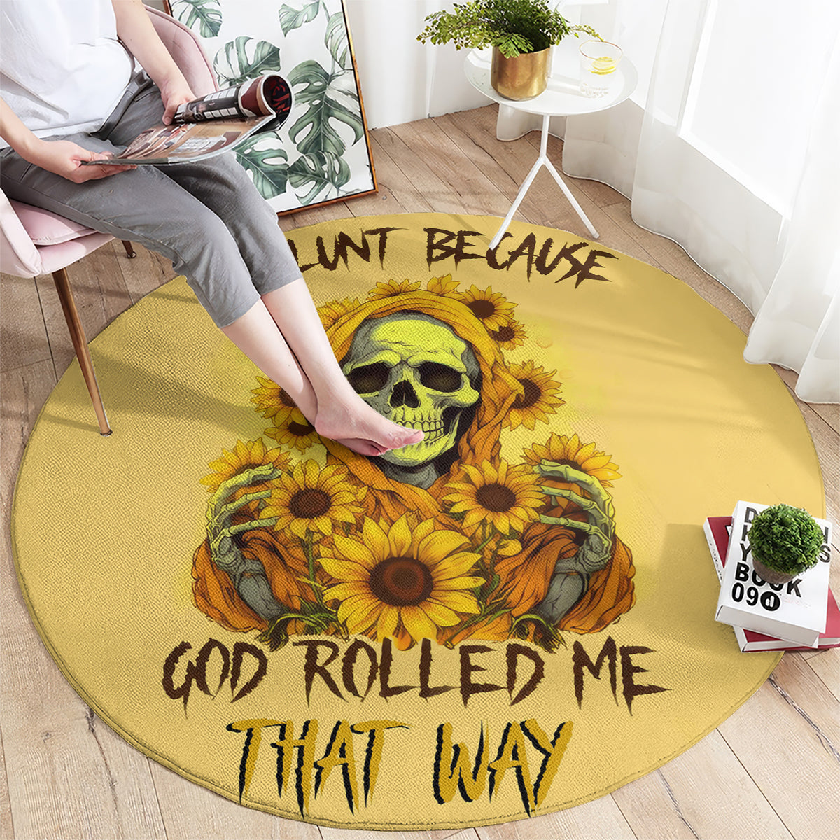 sunflower-skull-round-carpet-im-blunt-because-god-rolled-me-that-way