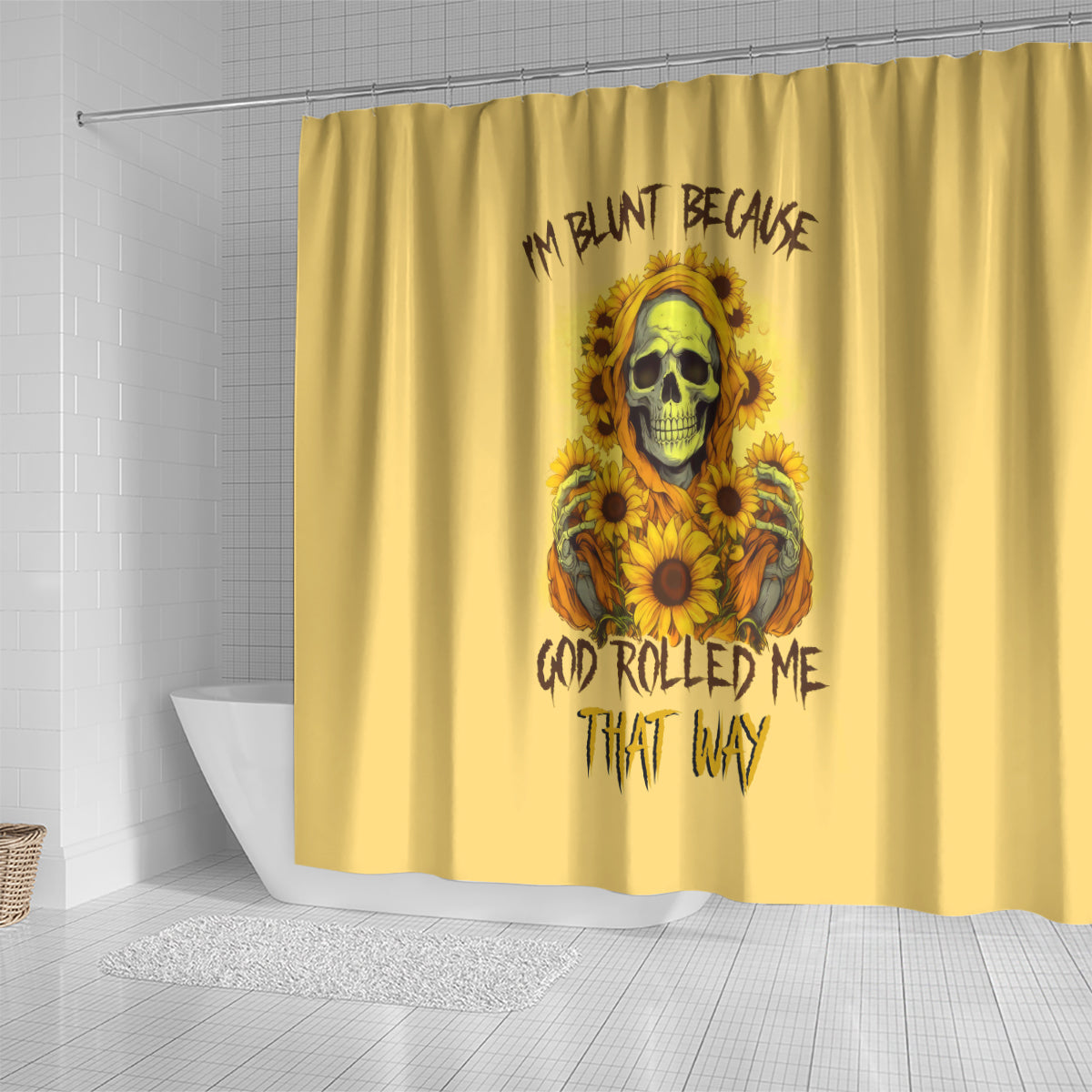 sunflower-skull-shower-curtain-im-blunt-because-god-rolled-me-that-way