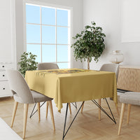 Sunflower Skull Tablecloth I'm Blunt Because God Rolled Me That Way - Wonder Print Shop