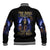 Skull Reaper Baseball Jacket The Devil Whispered To Me I Whisper Back Bring Beer - Wonder Print Shop