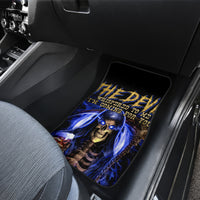 Skull Reaper Car Mats The Devil Whispered To Me I Whisper Back Bring Beer - Wonder Print Shop