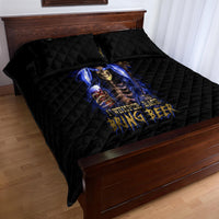 Skull Reaper Quilt Bed Set The Devil Whispered To Me I Whisper Back Bring Beer - Wonder Print Shop