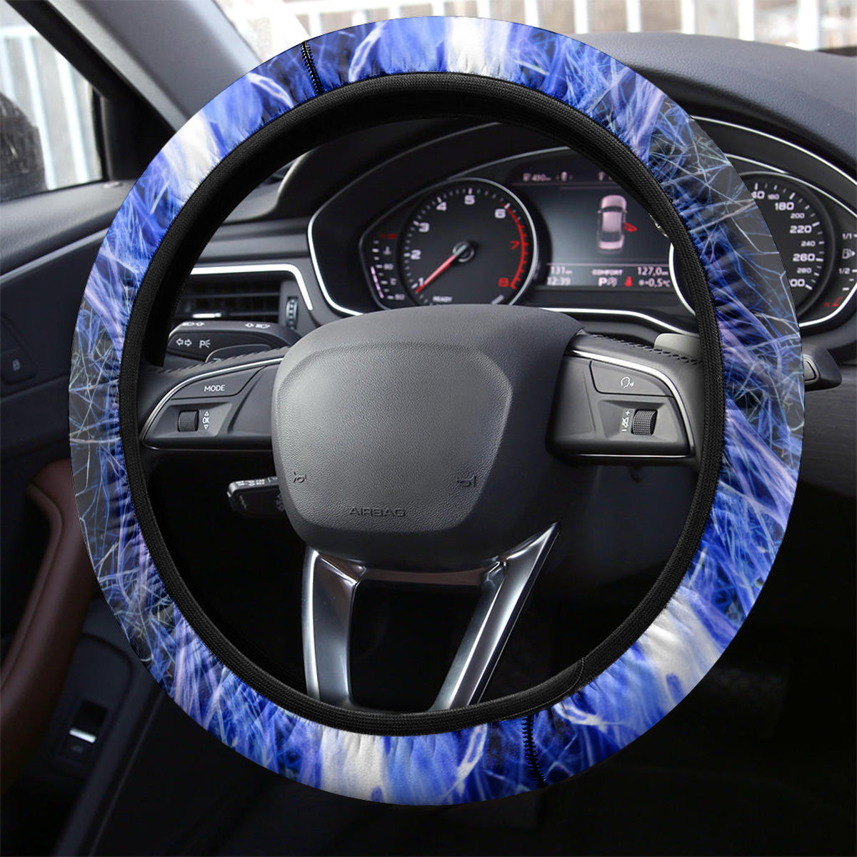 Skull Reaper Steering Wheel Cover The Devil Whispered To Me I Whisper Back Bring Beer - Wonder Print Shop