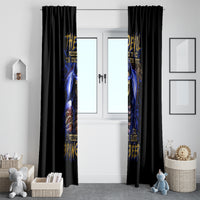 Skull Reaper Window Curtain The Devil Whispered To Me I Whisper Back Bring Beer - Wonder Print Shop