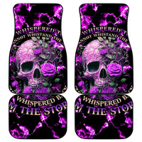 Rose Skull Car Mats She Whispered Back I am The Storm - Wonder Print Shop