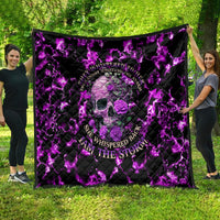 Rose Skull Quilt She Whispered Back I am The Storm - Wonder Print Shop