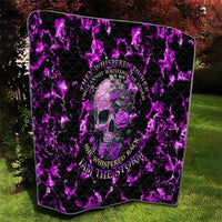 Rose Skull Quilt She Whispered Back I am The Storm - Wonder Print Shop