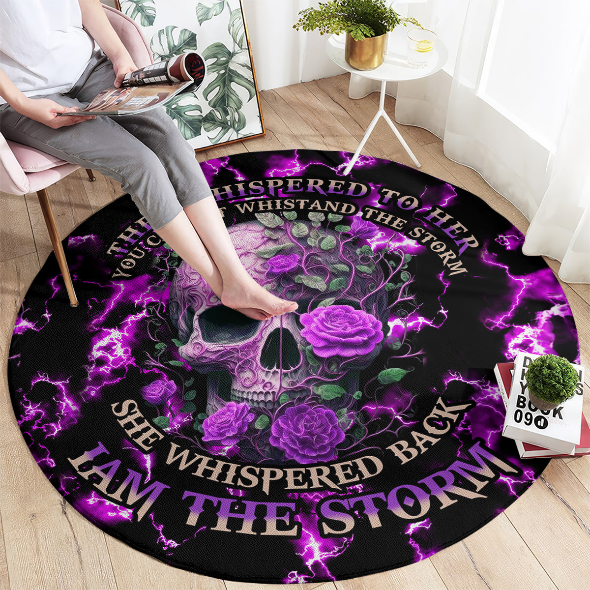 rose-skull-round-carpet-she-whispered-back-i-am-the-storm
