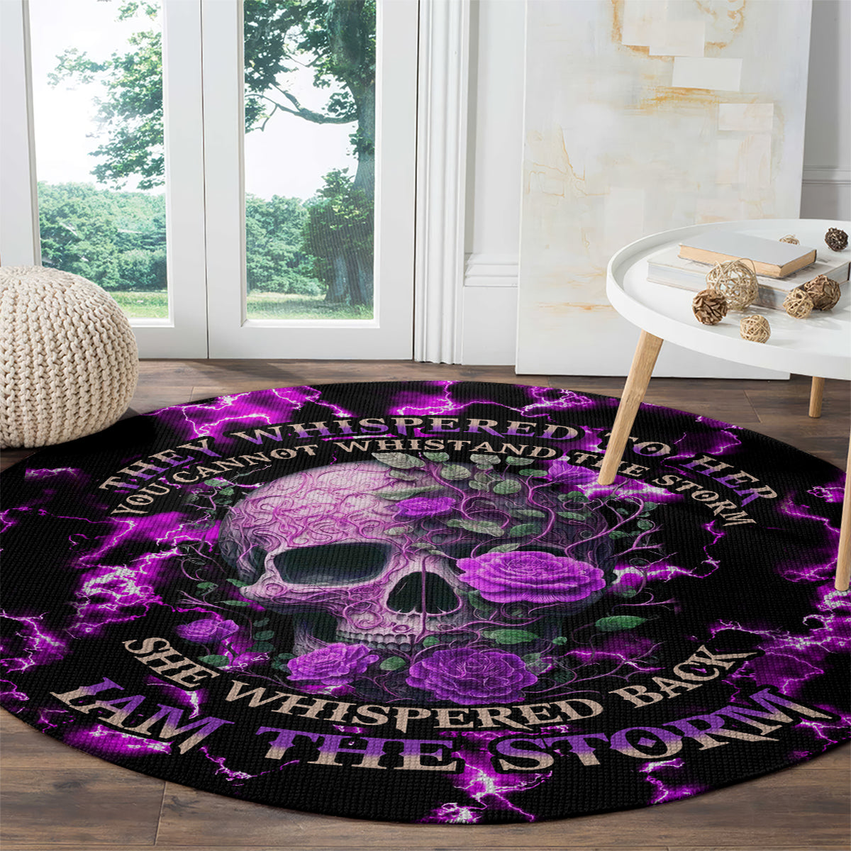 rose-skull-round-carpet-she-whispered-back-i-am-the-storm