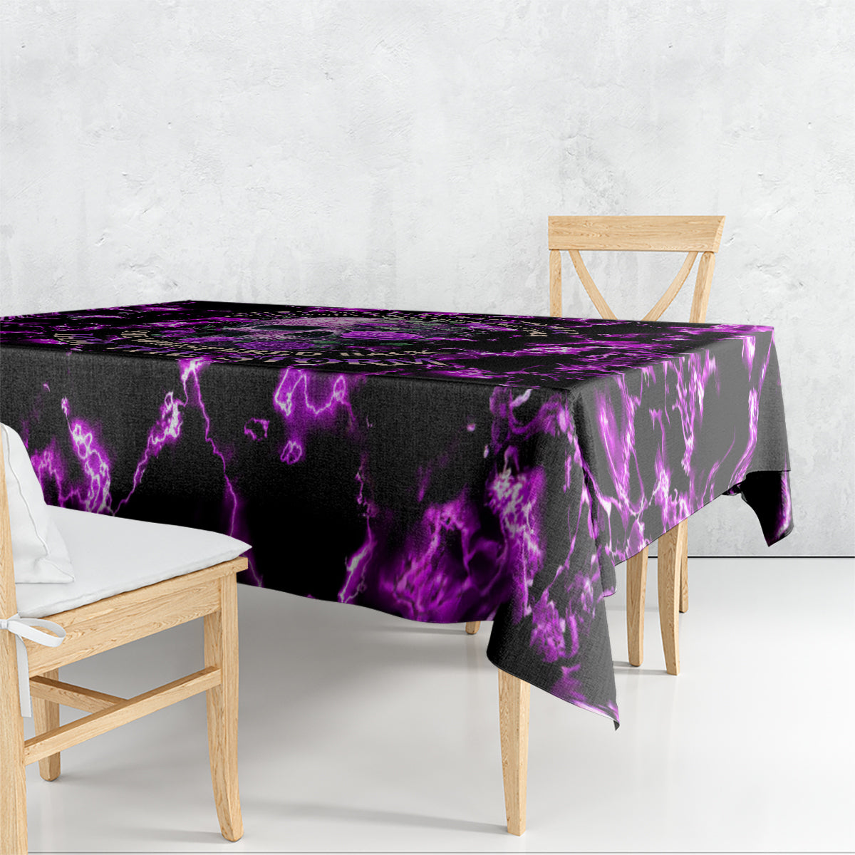 Rose Skull Tablecloth She Whispered Back I am The Storm - Wonder Print Shop