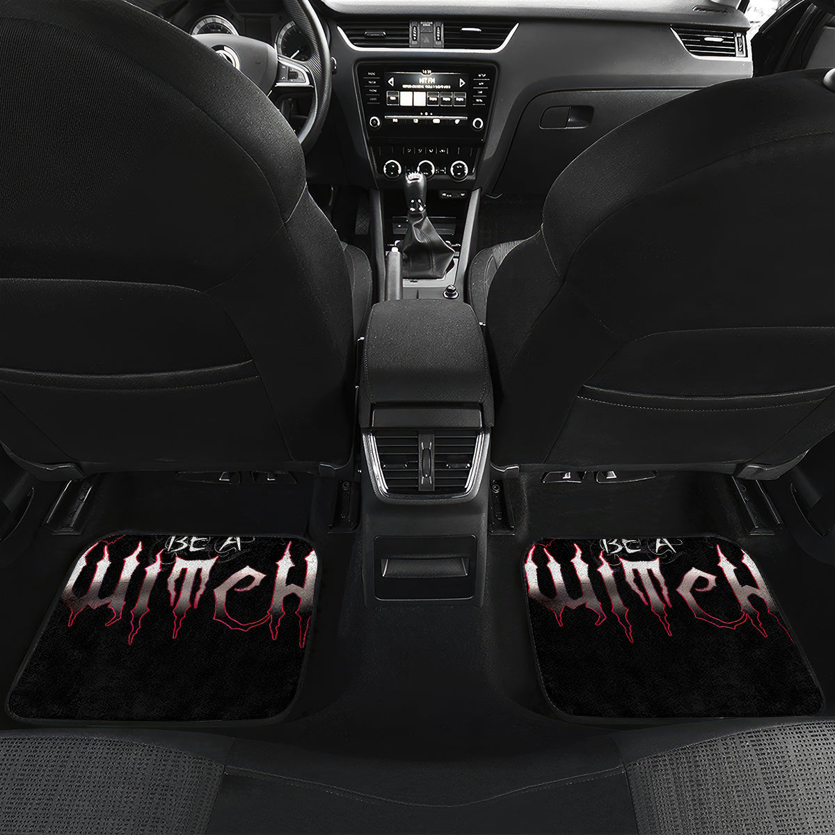 Witch Skull Car Mats In A World Full Of Princess Be A Witch - Wonder Print Shop