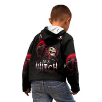 Witch Skull Kid Hoodie In A World Full Of Princess Be A Witch - Wonder Print Shop