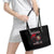 Witch Skull Leather Tote Bag In A World Full Of Princess Be A Witch - Wonder Print Shop