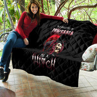 Witch Skull Quilt In A World Full Of Princess Be A Witch - Wonder Print Shop
