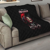 Witch Skull Quilt In A World Full Of Princess Be A Witch - Wonder Print Shop