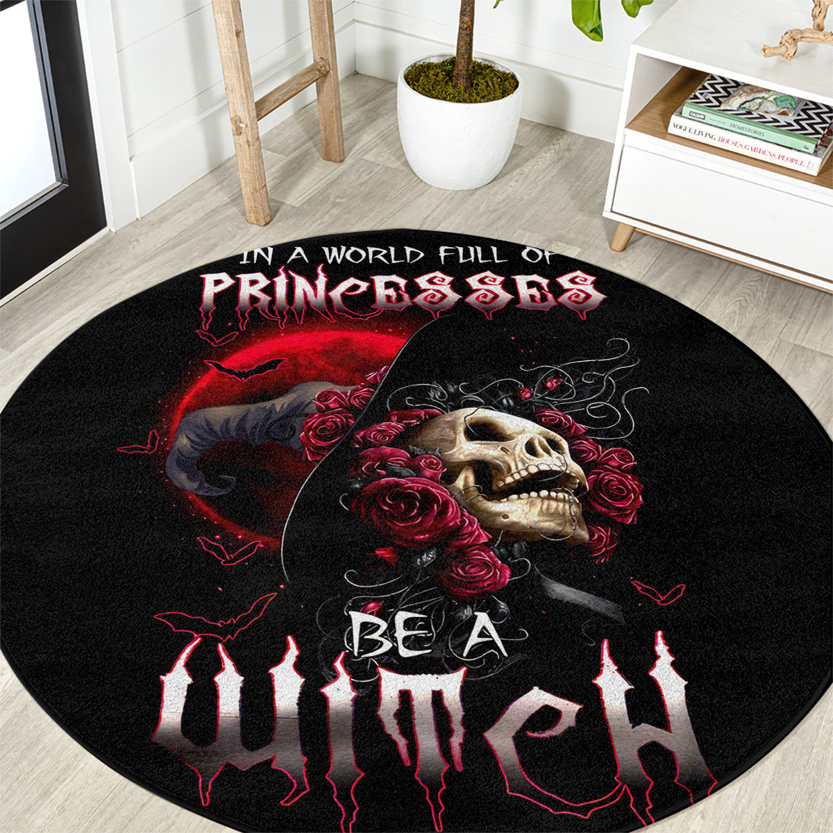 witch-skull-round-carpet-in-a-world-full-of-princess-be-a-witch