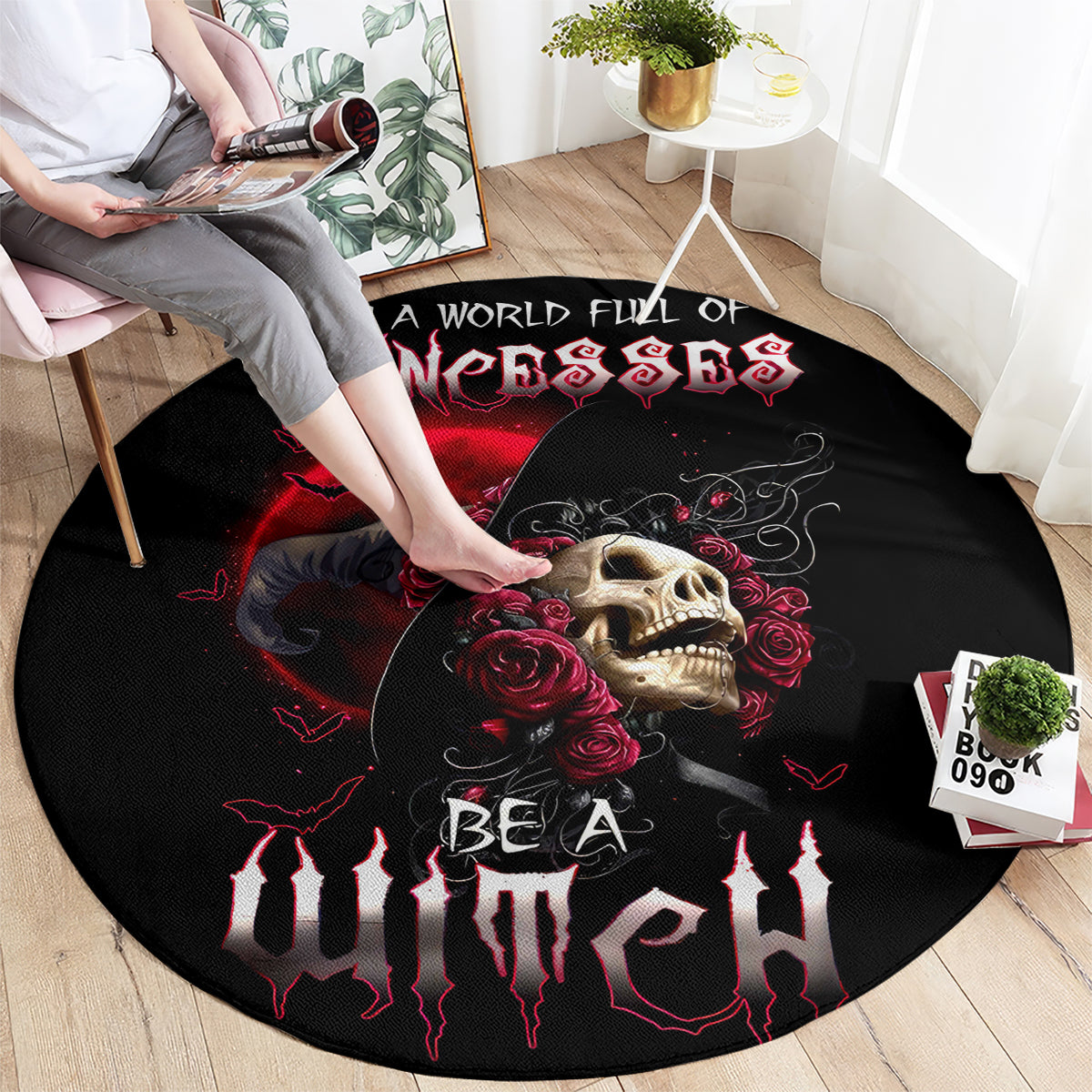 witch-skull-round-carpet-in-a-world-full-of-princess-be-a-witch