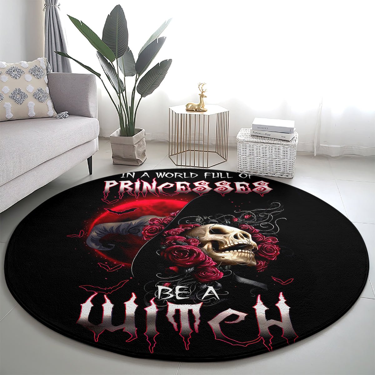 witch-skull-round-carpet-in-a-world-full-of-princess-be-a-witch