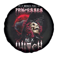 Witch Skull Spare Tire Cover In A World Full Of Princess Be A Witch - Wonder Print Shop