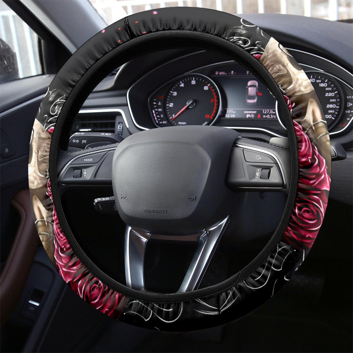 Witch Skull Steering Wheel Cover In A World Full Of Princess Be A Witch - Wonder Print Shop