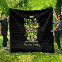 Tinker Fairy Skull Quilt My Next Life I Want To Be Karma Fairy - Wonder Print Shop