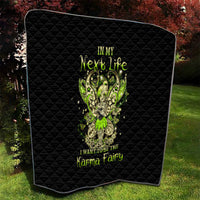 Tinker Fairy Skull Quilt My Next Life I Want To Be Karma Fairy - Wonder Print Shop