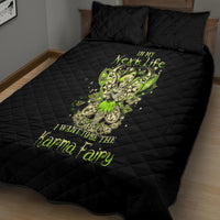 Tinker Fairy Skull Quilt Bed Set My Next Life I Want To Be Karma Fairy - Wonder Print Shop