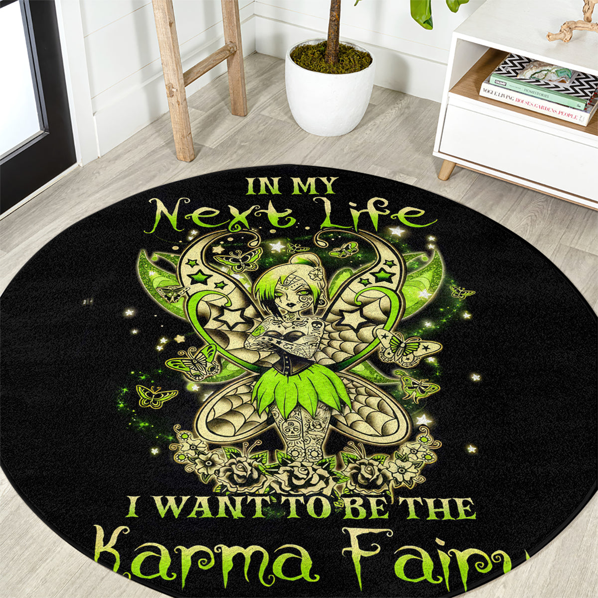 tinker-fairy-skull-round-carpet-my-next-life-i-want-to-be-karma-fairy