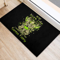 Tinker Fairy Skull Rubber Doormat My Next Life I Want To Be Karma Fairy - Wonder Print Shop