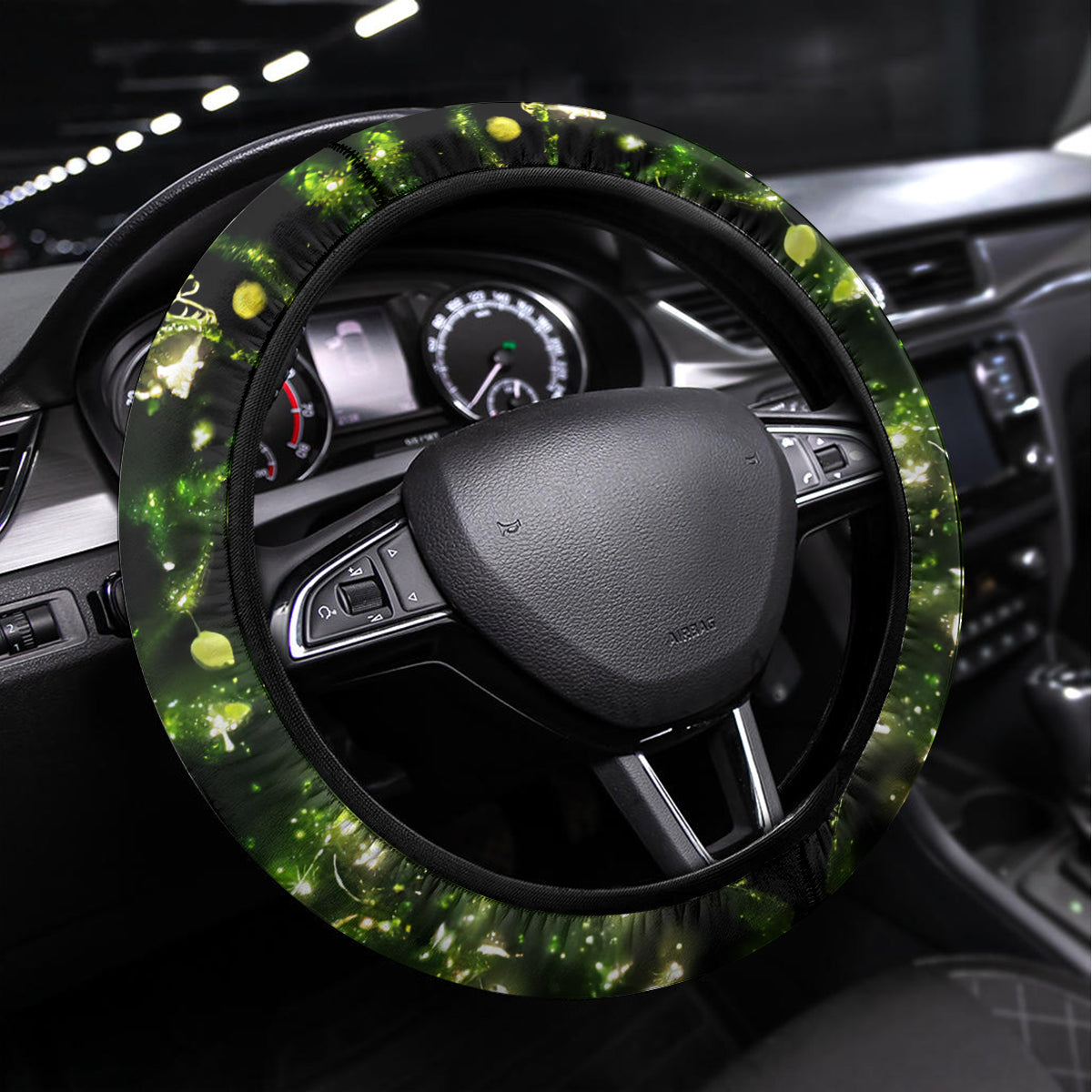 Tinker Fairy Skull Steering Wheel Cover My Next Life I Want To Be Karma Fairy - Wonder Print Shop