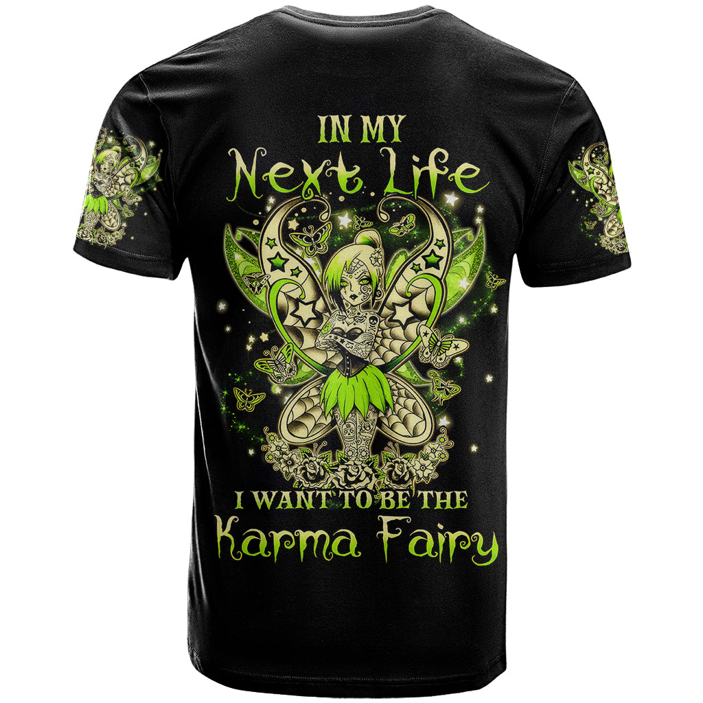 Tinker Fairy Skull T Shirt My Next Life I Want To Be Karma Fairy - Wonder Print Shop