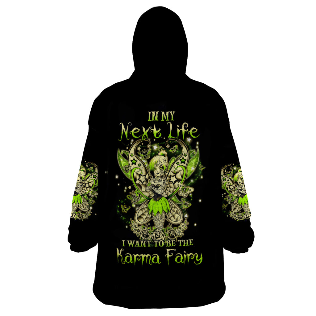 Tinker Fairy Skull Wearable Blanket Hoodie My Next Life I Want To Be Karma Fairy - Wonder Print Shop