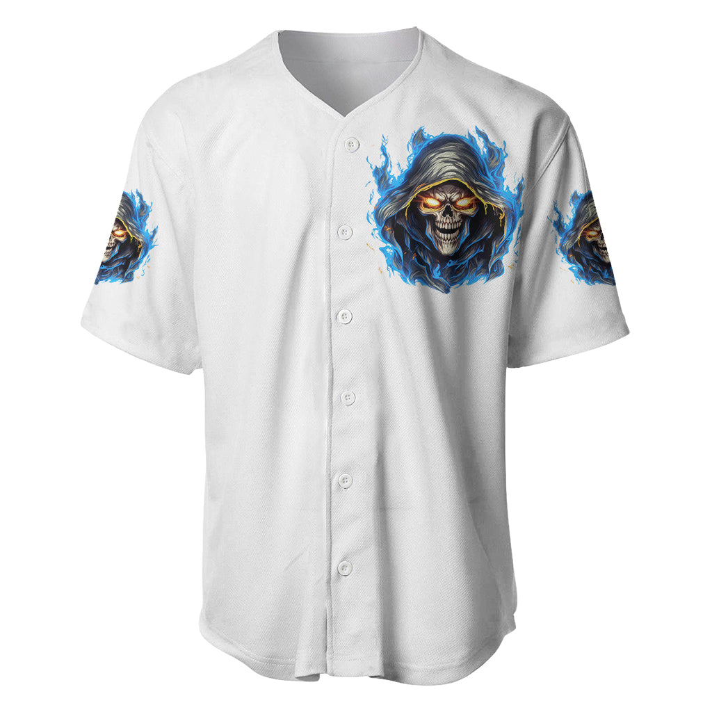 Death Skull Baseball Jersey Walk Away I Have Anger Issues And Dislike For Stupod People - Wonder Print Shop