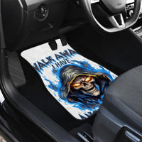 Death Skull Car Mats Walk Away I Have Anger Issues And Dislike For Stupod People - Wonder Print Shop