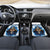 Death Skull Car Mats Walk Away I Have Anger Issues And Dislike For Stupod People - Wonder Print Shop