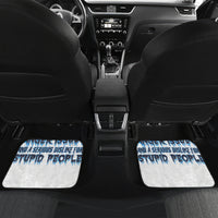 Death Skull Car Mats Walk Away I Have Anger Issues And Dislike For Stupod People - Wonder Print Shop