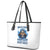 Death Skull Leather Tote Bag Walk Away I Have Anger Issues And Dislike For Stupod People - Wonder Print Shop