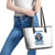 Death Skull Leather Tote Bag Walk Away I Have Anger Issues And Dislike For Stupod People - Wonder Print Shop