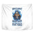 Death Skull Tapestry Walk Away I Have Anger Issues And Dislike For Stupod People - Wonder Print Shop