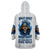 Death Skull Wearable Blanket Hoodie Walk Away I Have Anger Issues And Dislike For Stupod People - Wonder Print Shop