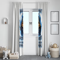 Death Skull Window Curtain Walk Away I Have Anger Issues And Dislike For Stupod People - Wonder Print Shop