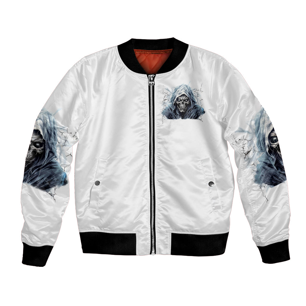 Death Skull Bomber Jacket When I'm Good I God's Son But When I'm Bad I'm Devil's Dad - Wonder Print Shop
