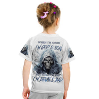 Death Skull Kid T Shirt When I'm Good I God's Son But When I'm Bad I'm Devil's Dad - Wonder Print Shop
