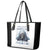 Death Skull Leather Tote Bag When I'm Good I God's Son But When I'm Bad I'm Devil's Dad - Wonder Print Shop