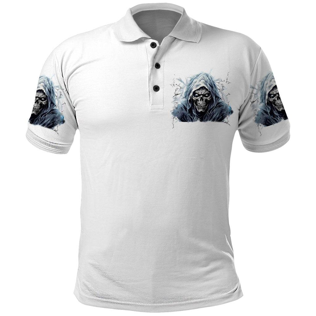 Death Skull Polo Shirt When I'm Good I God's Son But When I'm Bad I'm Devil's Dad - Wonder Print Shop