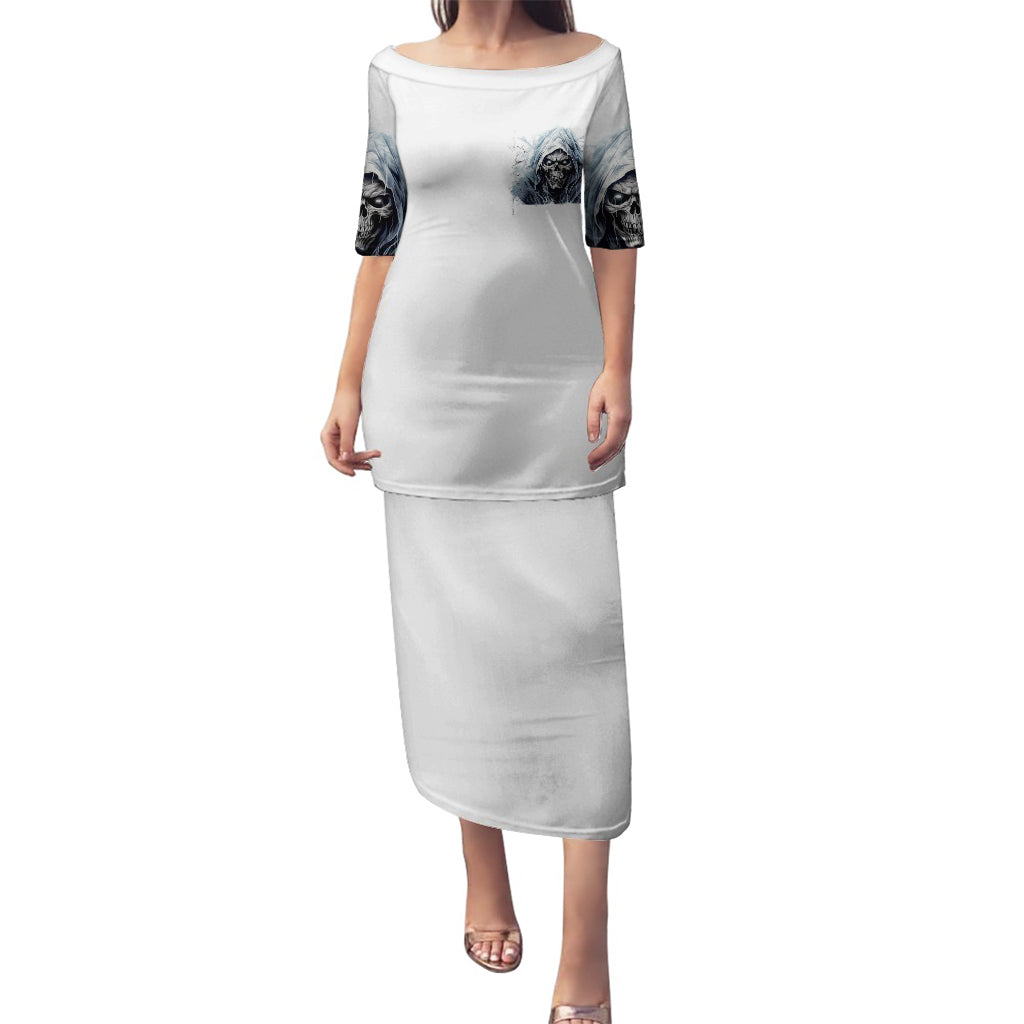 Death Skull Puletasi When I'm Good I God's Son But When I'm Bad I'm Devil's Dad - Wonder Print Shop